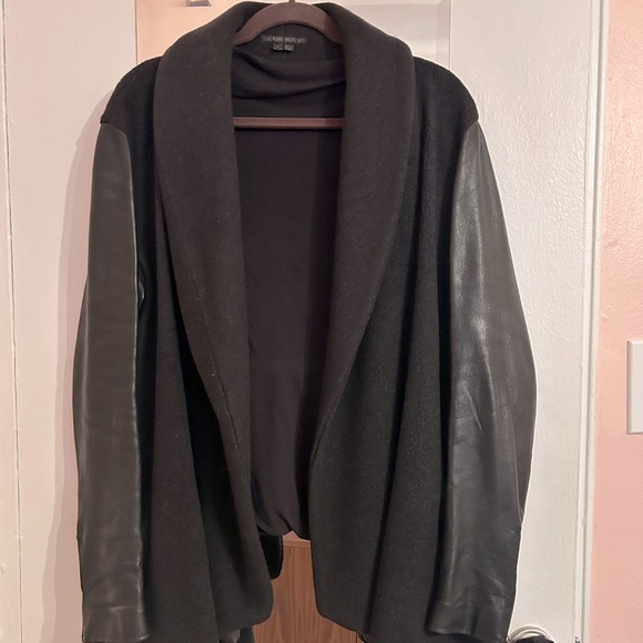Theory’s “Laura Amazing” Wool Cashmere Cotton
Leather Jacket - Picture 1 of 11